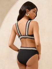 Noir - Maillot de bain Lipsy Scuba élastique à découpes - Image 4 of 4