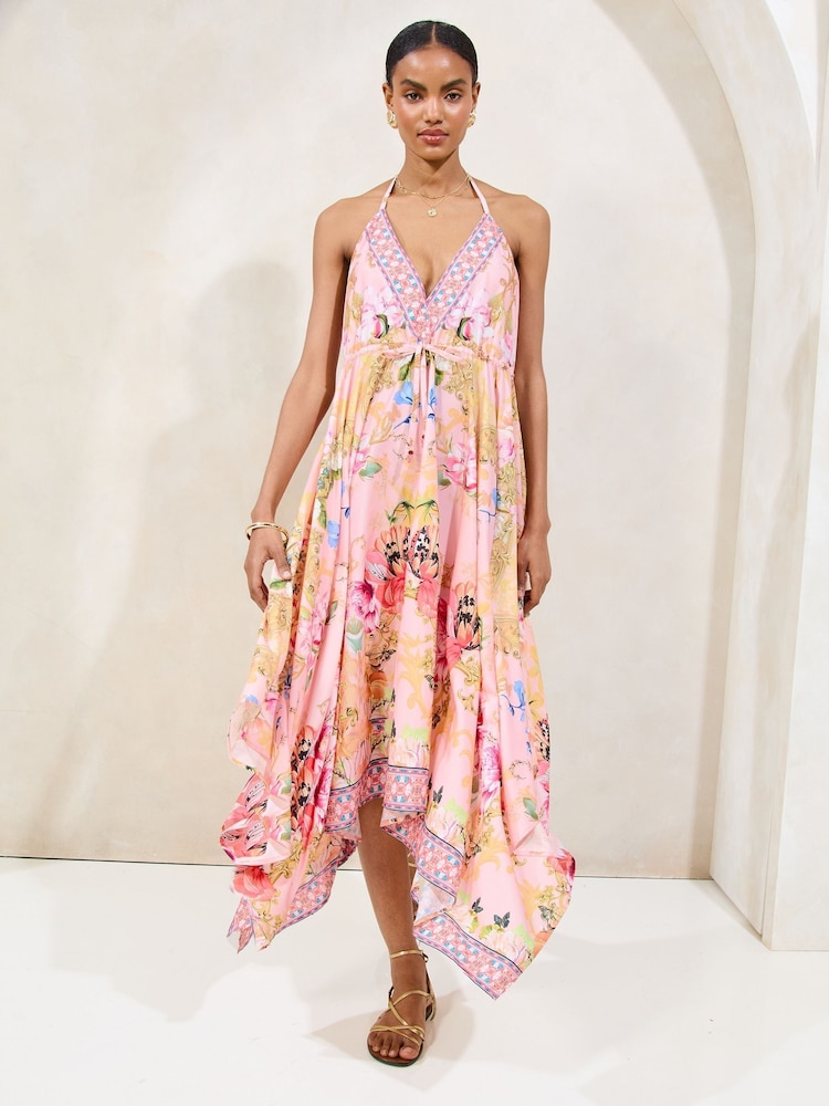 Lipsy Pink Paisley Print Beach Dress - Image 1 of 4