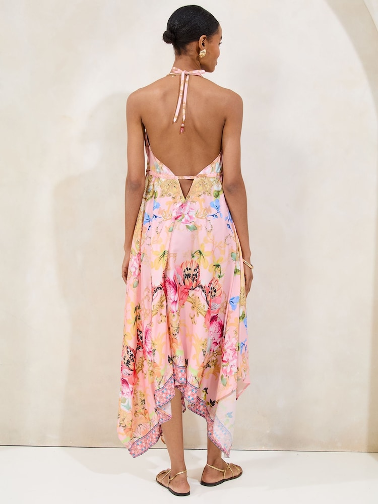 Lipsy Pink Paisley Print Beach Dress - Image 4 of 4