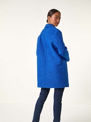 Roman Blue Petite Buttoned Coat - Image 4 of 6