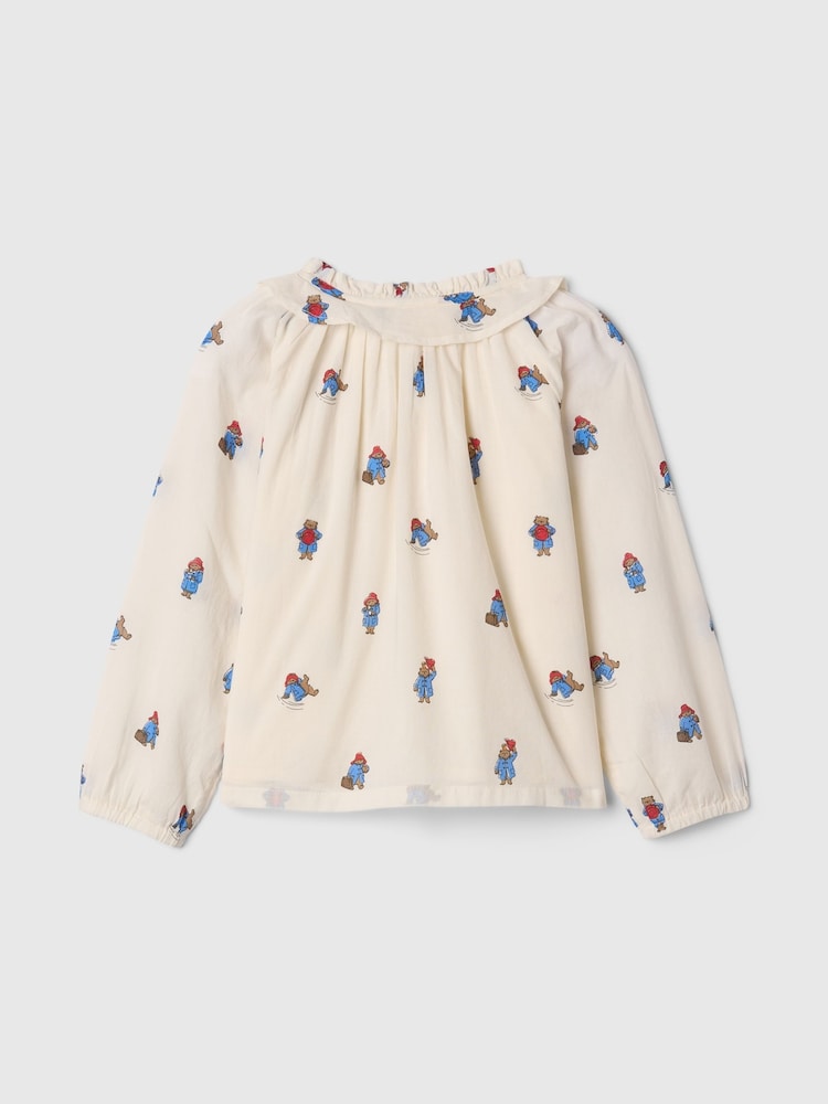 Gap Cream Paddington Ruffle Neck Shirt Top (6mths-5yrs) - Image 2 of 3