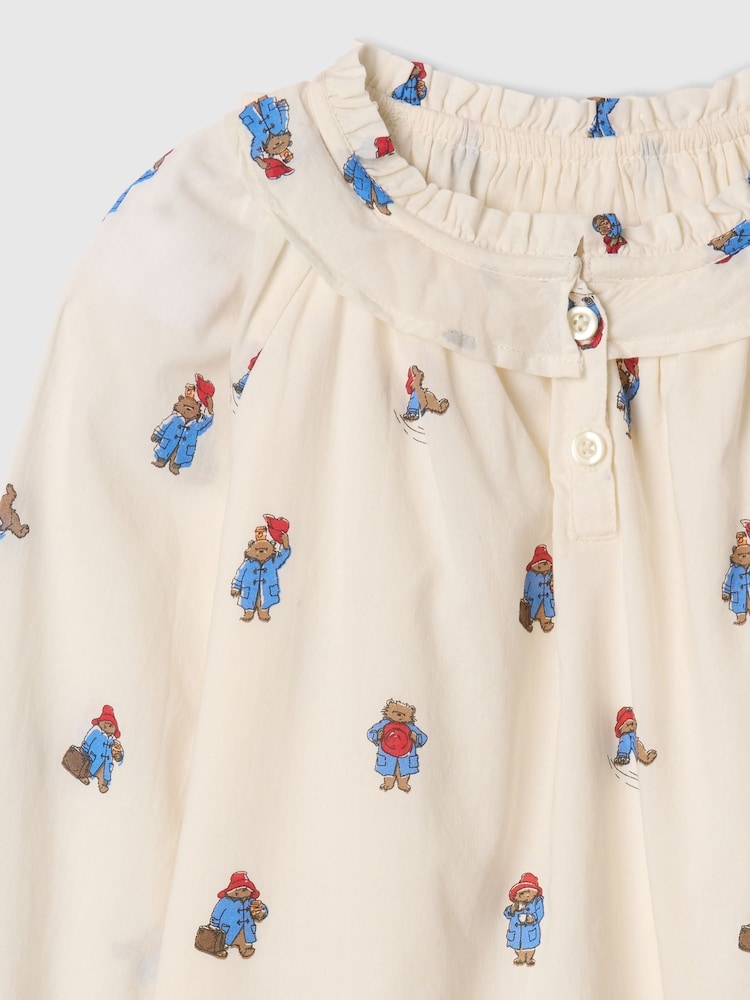 Gap Cream Paddington Ruffle Neck Shirt Top (6mths-5yrs) - Image 3 of 3