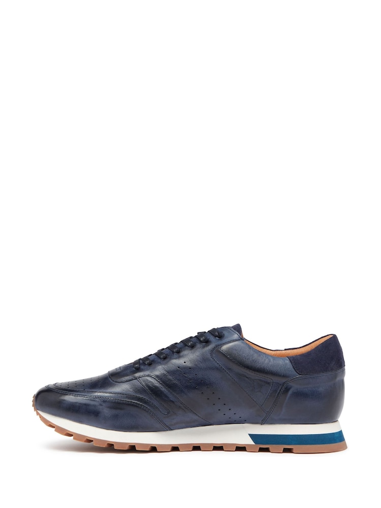 Oliver Sweeney Orjais Calf Leather Runner Trainers - Image 2 of 4