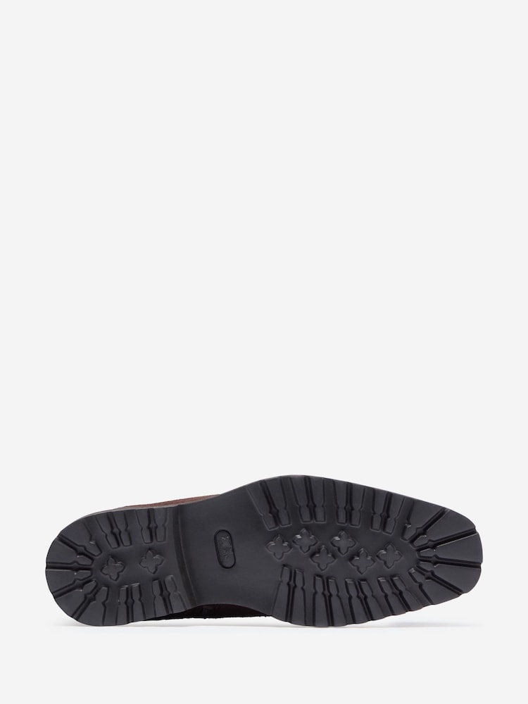 Oliver Sweeney Suede Zip Brown Boots - Image 4 of 4
