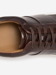 Oliver Sweeney Milled Leather Cupsole Brown Trainers - Image 3 of 4