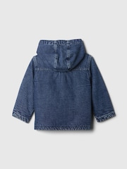 Gap Blue Paddington Toggle Denim Duffle Coat Jacket (6mths-5yrs) - Image 2 of 3