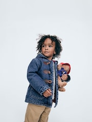 Gap Blue Paddington Toggle Denim Duffle Coat Jacket (6mths-5yrs) - Image 3 of 3