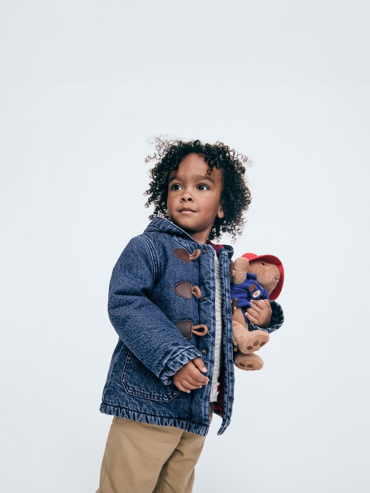 Gap Blue Paddington Toggle Denim Duffle Coat Jacket (6mths-5yrs) - Image 3 of 3