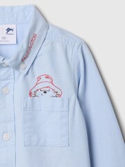 Gap Blue Paddington Embroidered Oxford Shirt (6mths-5yrs) - Image 3 of 3
