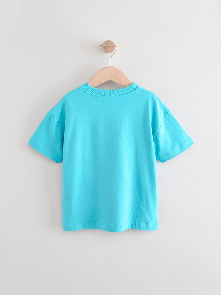Turquoise Blue Bart Simpson T-Shirt (3-16yrs) - Image 2 of 4