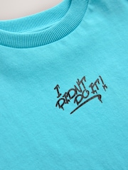 Turquoise Blue Bart Simpson T-Shirt (3-16yrs) - Image 4 of 4