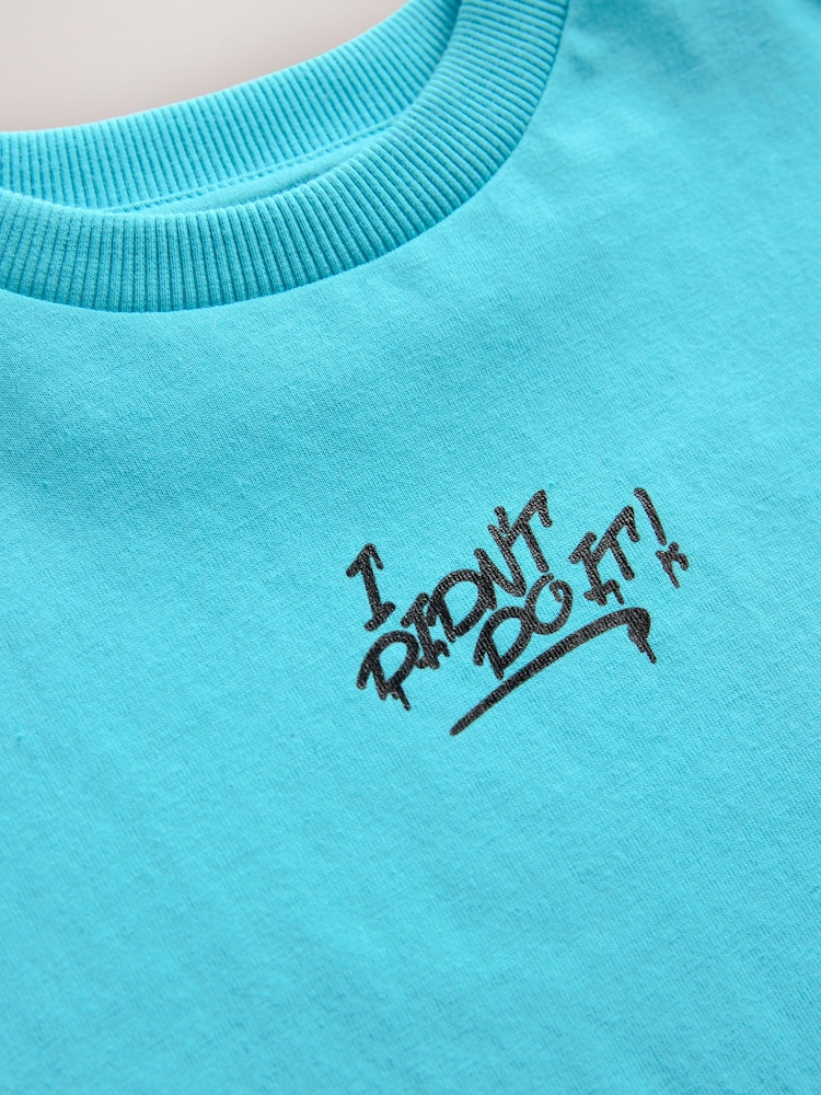 Turquoise Blue Bart Simpson T-Shirt (3-16yrs) - Image 4 of 4