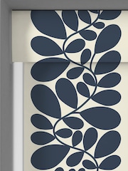 Orla Kiely Navy Blue Sycamore Stripe Made to Measure Roller Blind - Image 3 of 6