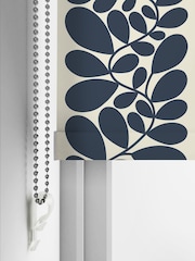 Orla Kiely Navy Blue Sycamore Stripe Made to Measure Roller Blind - Image 5 of 6