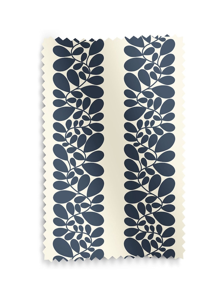 Orla Kiely Navy Blue Sycamore Stripe Made to Measure Roller Blind - Image 6 of 6