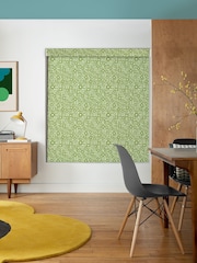 Orla Kiely Basil Green Criss-Cross Stem Made to Measure Roller Blind - Image 2 of 6