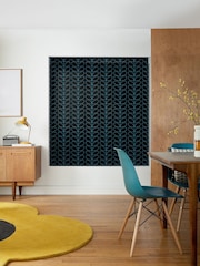Orla Kiely Evergreen and Black Linear Stem Made to Measure Roman 100% Cotton Blinds - Image 5 of 6