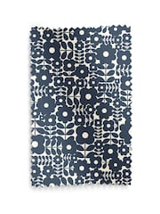 Orla Kiely Navy Blue Criss-Cross Stem Made to Measure Roller Blind - Image 6 of 6