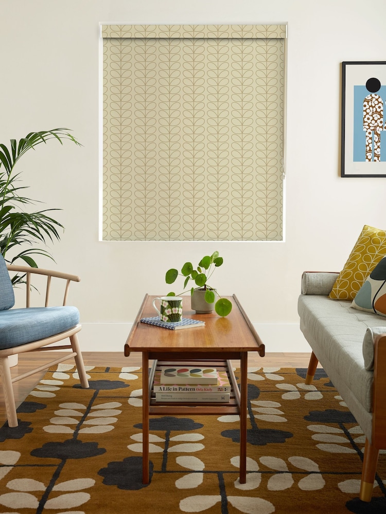 Orla Kiely Natural Linear Stem Made to Measure Roller Blind - Image 2 of 6