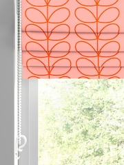 Orla Kiely Tomato and Pink Linear Stem Made to Measure 100% Cotton Roman Blind - Image 2 of 6