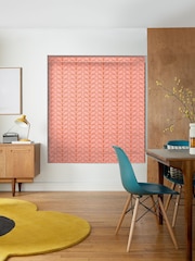 Orla Kiely Tomato and Pink Linear Stem Made to Measure 100% Cotton Roman Blind - Image 5 of 6