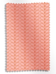 Orla Kiely Tomato and Pink Linear Stem Made to Measure 100% Cotton Roman Blind - Image 6 of 6