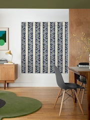 Orla Kiely Navy Blue Sycamore Stripe Made to Measure 100% Cotton Roman Blind - Image 5 of 6