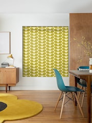 Orla Kiely Yellow Botanica Stem Made to Measure Roman 100% Cotton Blind - Image 2 of 6