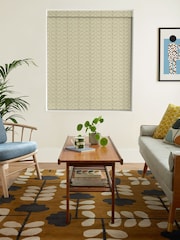 Orla Kiely Natural Linear Stem Made to Measure Roman 100% Cotton Blind - Image 2 of 6