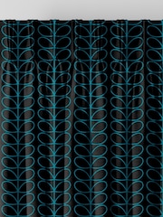 Orla Kiely Evergreen and Black Linear Stem Made to Measure Curtains - Image 5 of 9