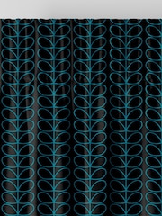 Orla Kiely Evergreen and Black Linear Stem Made to Measure Curtains - Image 6 of 9