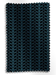 Orla Kiely Evergreen and Black Linear Stem Made to Measure Curtains - Image 9 of 9