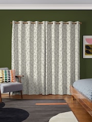 Orla Kiely Vintage Lace Natural Criss-Cross Stem Made to Measure 100% Cotton Curtains - Image 2 of 9