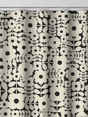 Orla Kiely Vintage Lace Natural Criss-Cross Stem Made to Measure 100% Cotton Curtains - Image 8 of 9