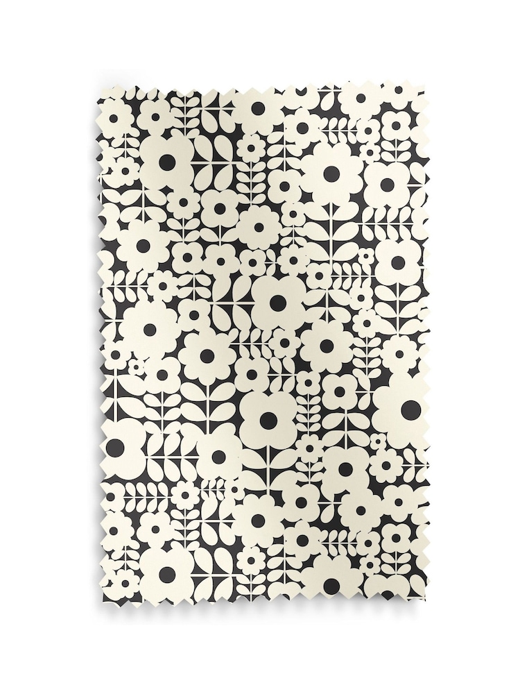 Orla Kiely Vintage Lace Natural Criss-Cross Stem Made to Measure 100% Cotton Curtains - Image 9 of 9