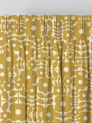 Orla Kiely Sunflower Yellow Criss-cross Stem Made to Measure 100% Cotton Curtains - Image 5 of 9