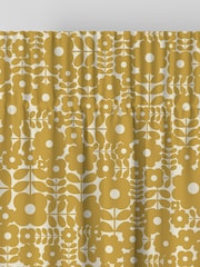 Orla Kiely Sunflower Yellow Criss-cross Stem Made to Measure 100% Cotton Curtains - Image 6 of 9