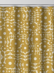 Orla Kiely Sunflower Yellow Criss-cross Stem Made to Measure 100% Cotton Curtains - Image 8 of 9