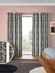 Orla Kiely Black Sycamore Stripe Made to Measure Curtains - Image 1 of 9
