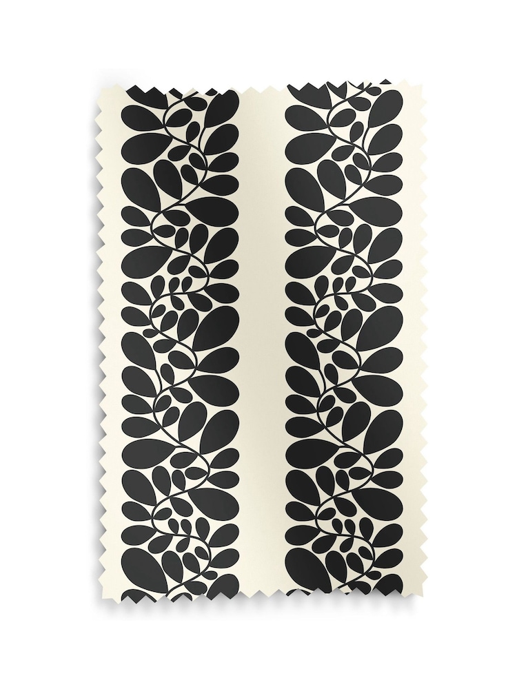 Orla Kiely Black Sycamore Stripe Made to Measure Curtains - Image 9 of 9
