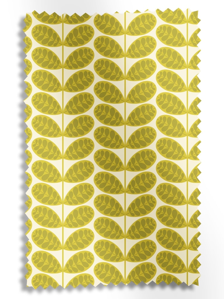 Orla Kiely Yellow Botanica Stem Made to Measure Curtains - Image 9 of 9