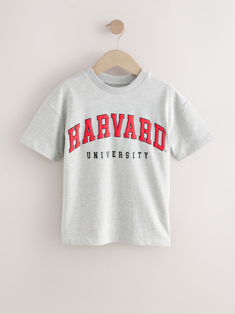 Grey Harvard University Short Sleeve T-Shirt (3-16yrs) - Image 1 of 4