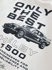Ecru White Vintage Shelby 100% Cotton T-Shirt (3-16yrs) - Image 3 of 4