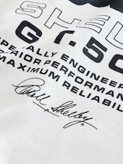 Ecru White Vintage Shelby 100% Cotton T-Shirt (3-16yrs) - Image 4 of 4
