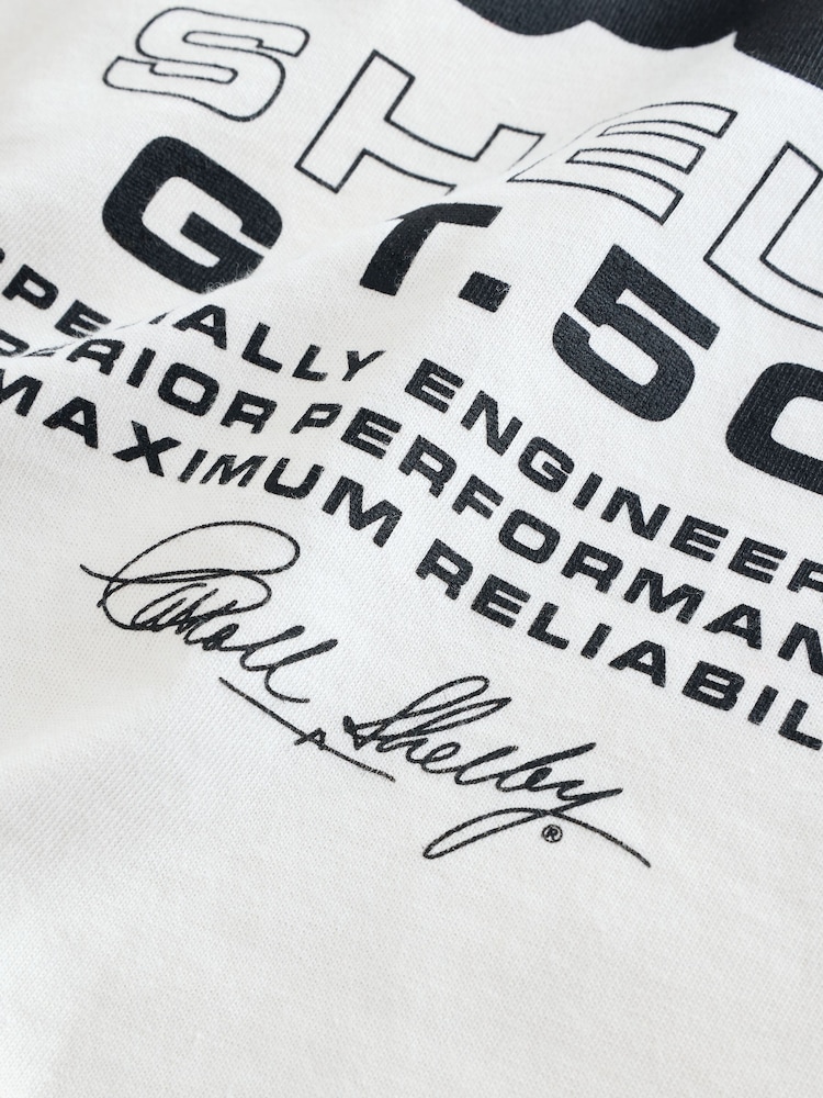 Ecru White Vintage Shelby 100% Cotton T-Shirt (3-16yrs) - Image 4 of 4