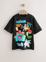 Black Placement Pokémon License Short Sleeve T-Shirt (4-16yrs) - Image 1 of 5