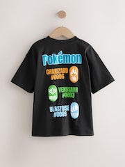 Black Placement Pokémon License Short Sleeve T-Shirt (4-16yrs) - Image 2 of 5