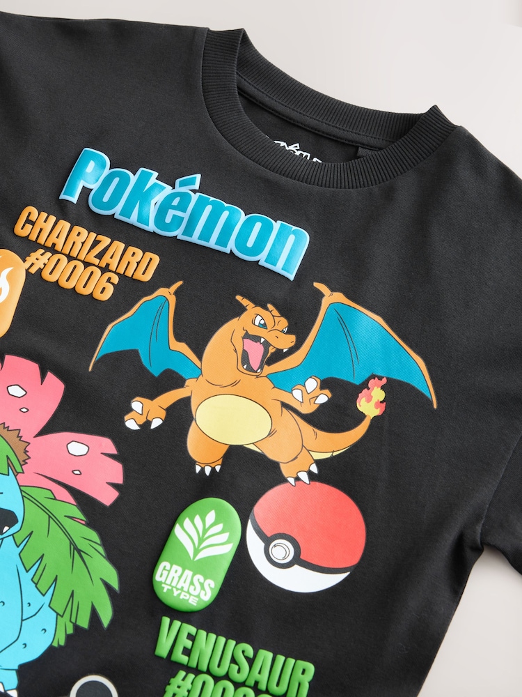 Black Placement Pokémon Short Sleeve T-Shirt (3-16yrs) - Image 4 of 5