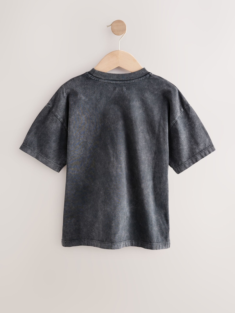 Charcoal Grey Hot Wheels Short Sleeve 100% Cotton T-Shirt (3-16yrs) - Image 2 of 4