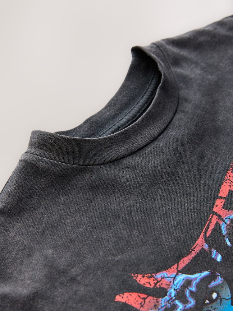 Charcoal Grey Hot Wheels Short Sleeve 100% Cotton T-Shirt (3-16yrs) - Image 3 of 4